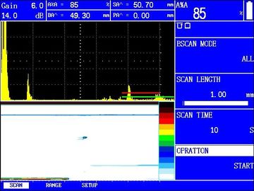 دیجیتال قابل حمل DAC ، AVG Curves Ultrasonic Flaw Detector / UT Flaw Detector FD350USM60