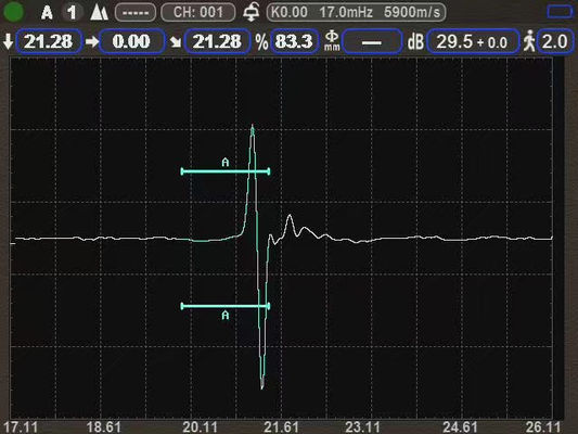 ضخامت سنج اولتراسونیک IP67 با دقت 0.001 میلی‌متر، رزولوشن بالا، حالت B-Scan، محدوده بزرگ 15000 میلی‌متر